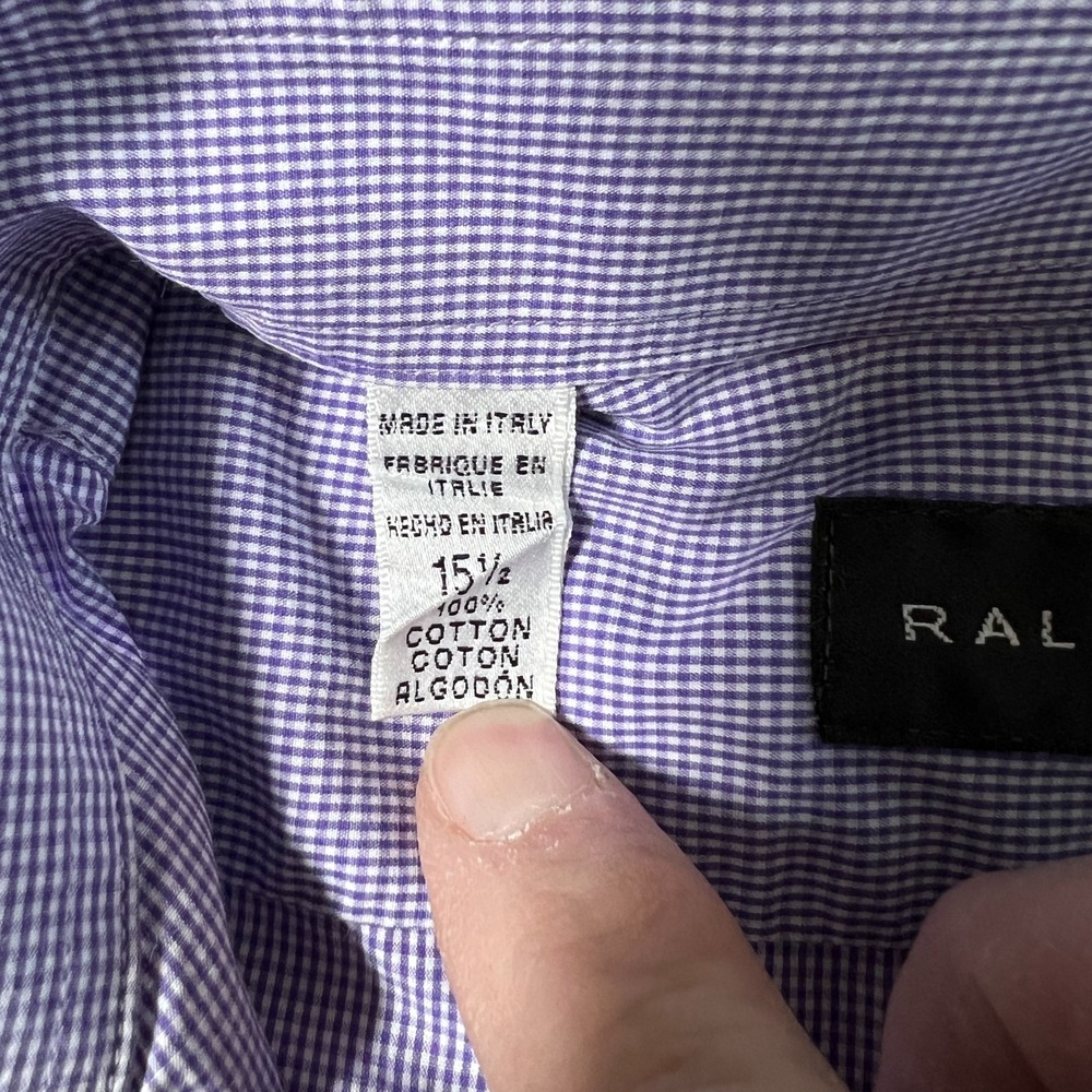 Men's Light Purple Button-Down Shirt - Picture 6 of 8